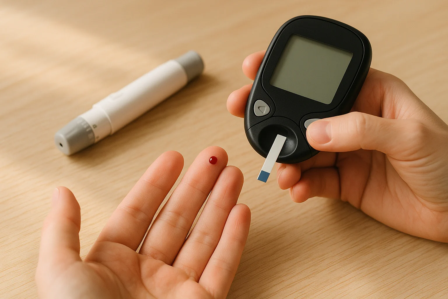 Blood sugar calculator interprets fasting and post‑meal results in mg/dL or mmol/L, labels normal, prediabetes, and diabetes, and shows target ranges.