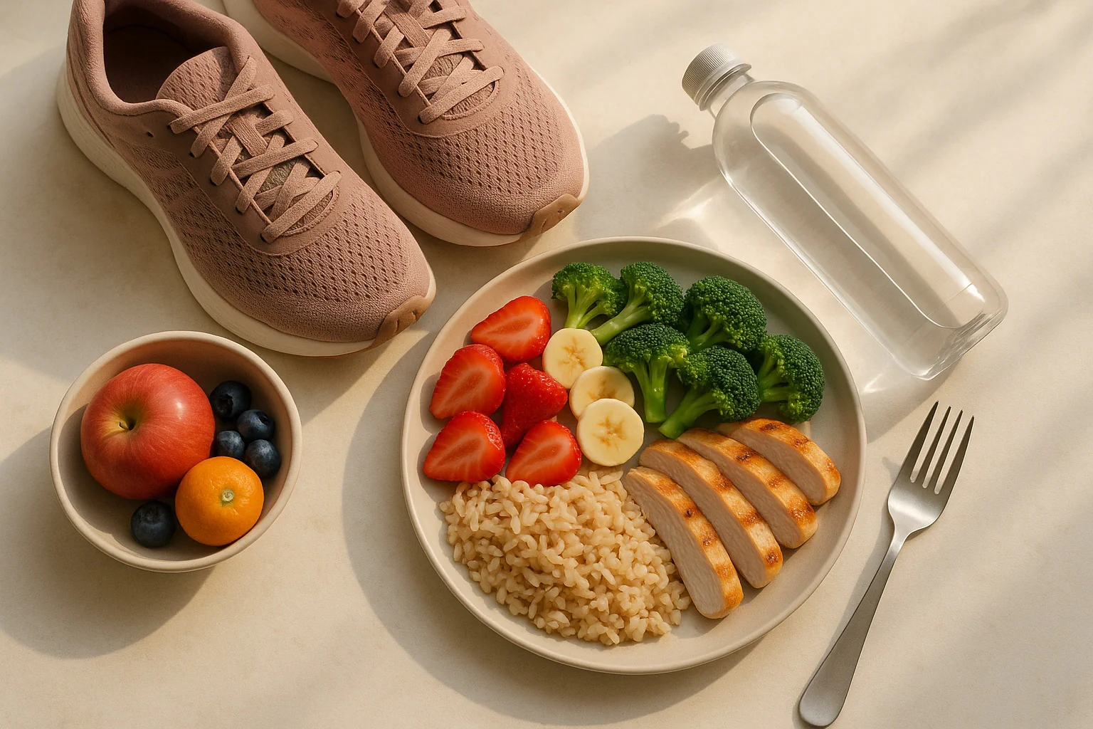 Calorie calculator estimating daily energy needs (TDEE) from age, sex, height, weight, and activity to show maintain, weight loss, and gain calorie targets.