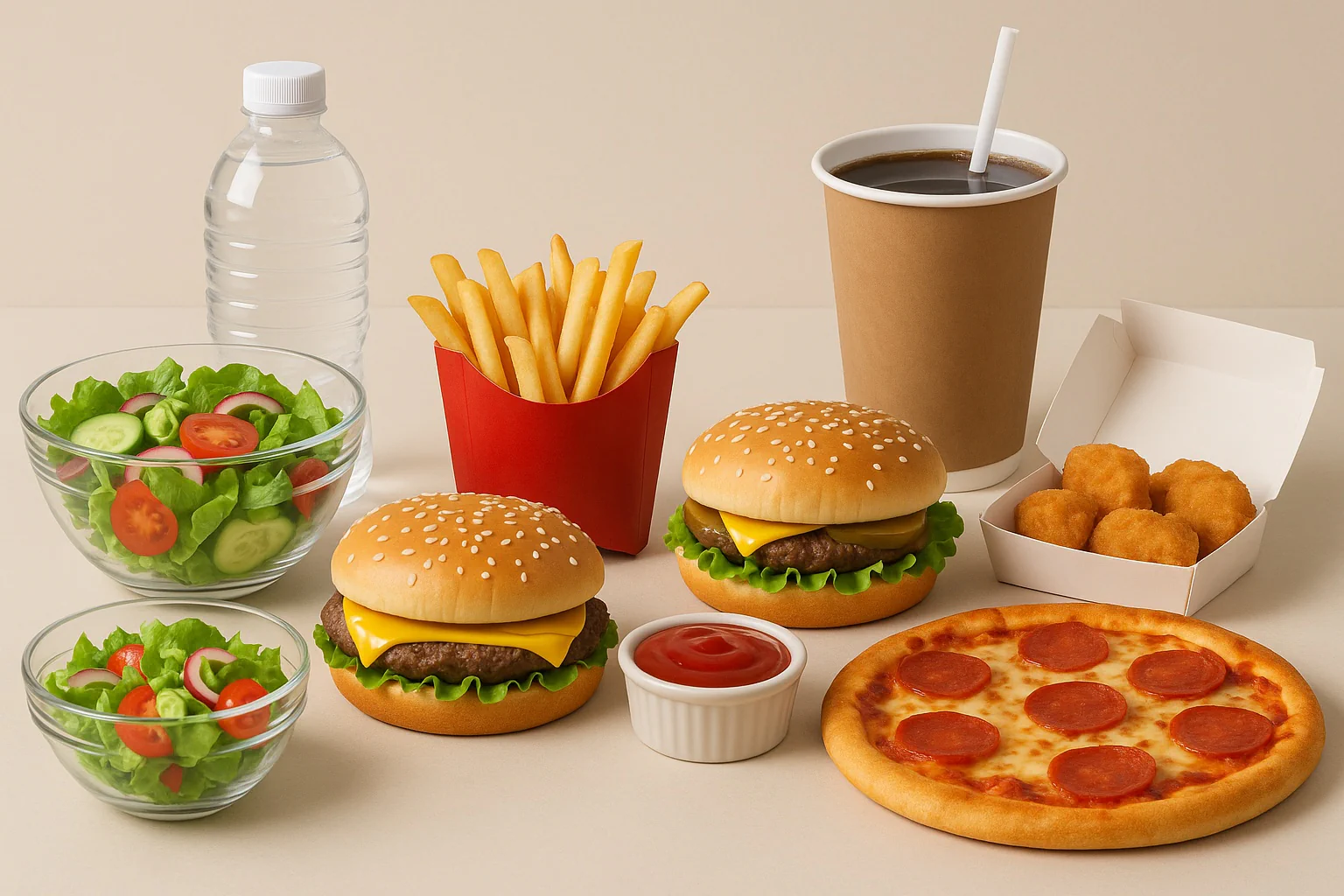 Plan your order with our fast food calculator. Build a meal and see calories, carbs, fat, sugar, and sodium update instantly so you can compare options.
