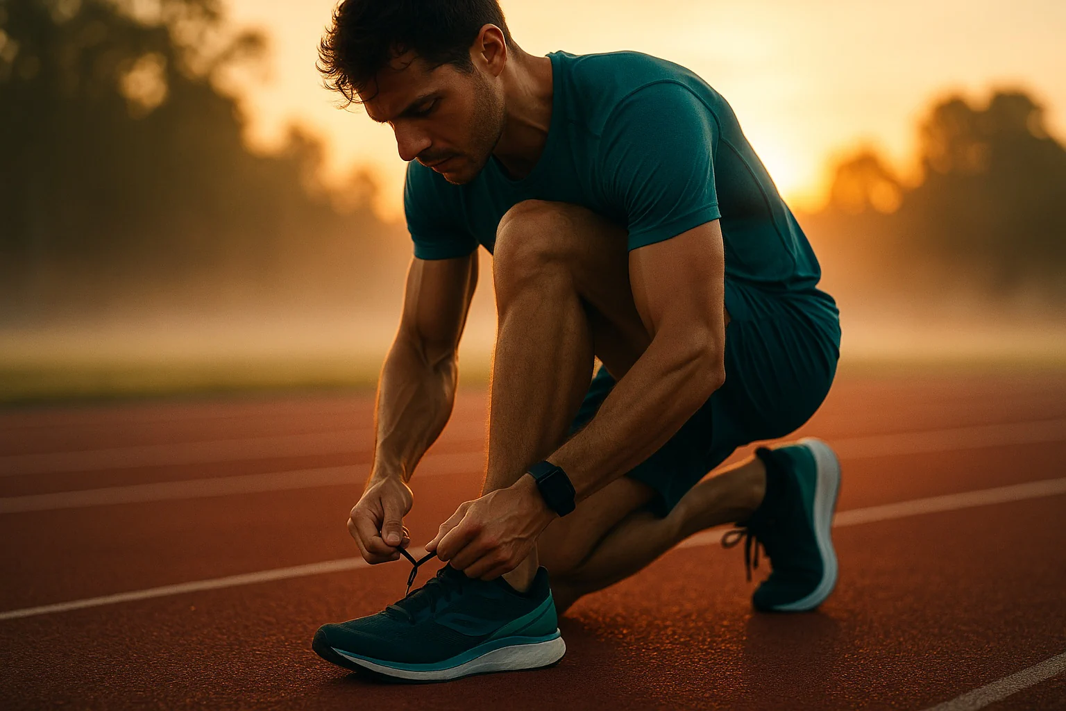 A fitness age calculator screen with VO₂ max, resting heart rate, activity level, and a result. The fitness age calculator shows training suggestions.