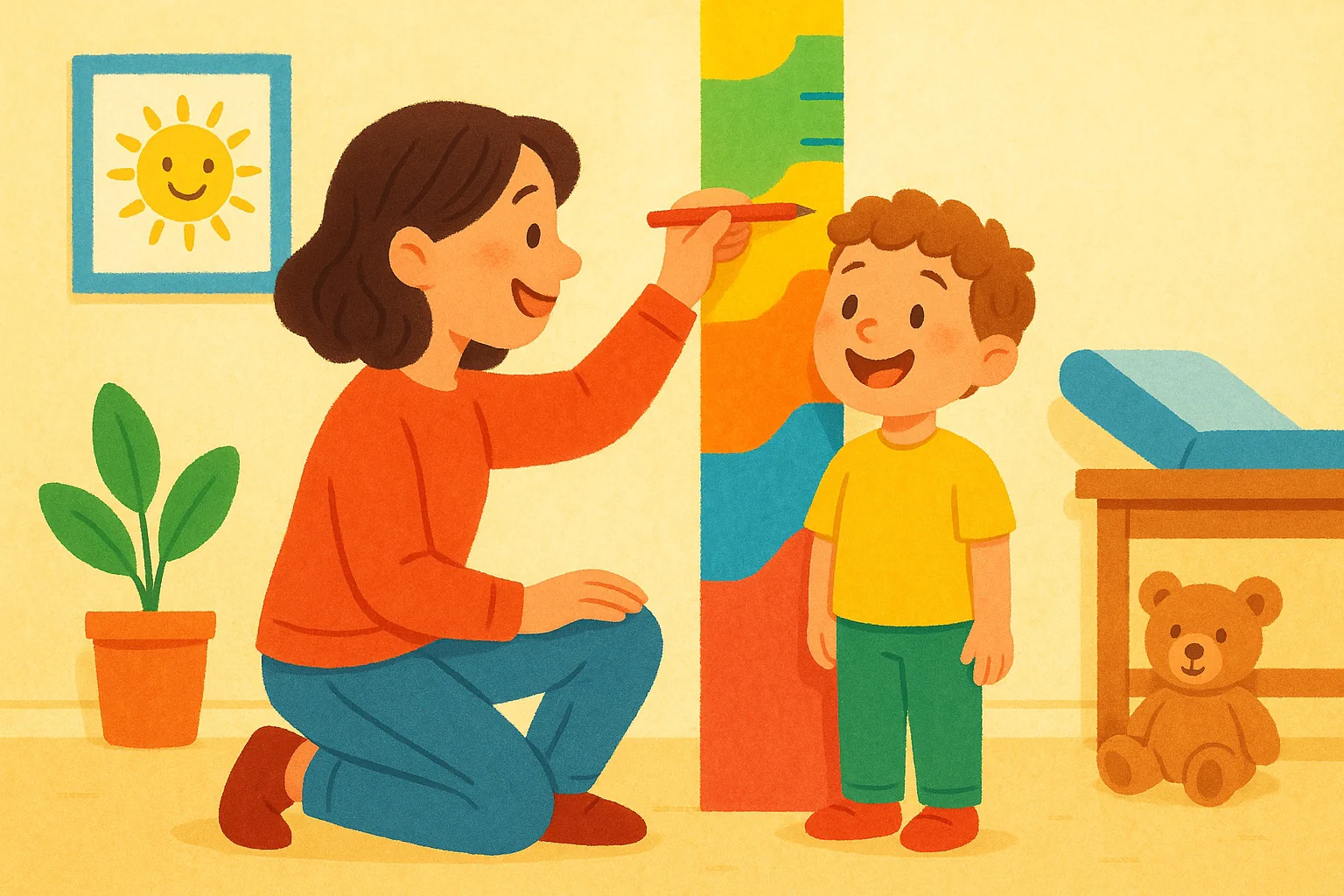 The growth chart calculator shows where a child’s length or height sits on the curve by age and sex, highlights typical bands, and labels the result clearly.