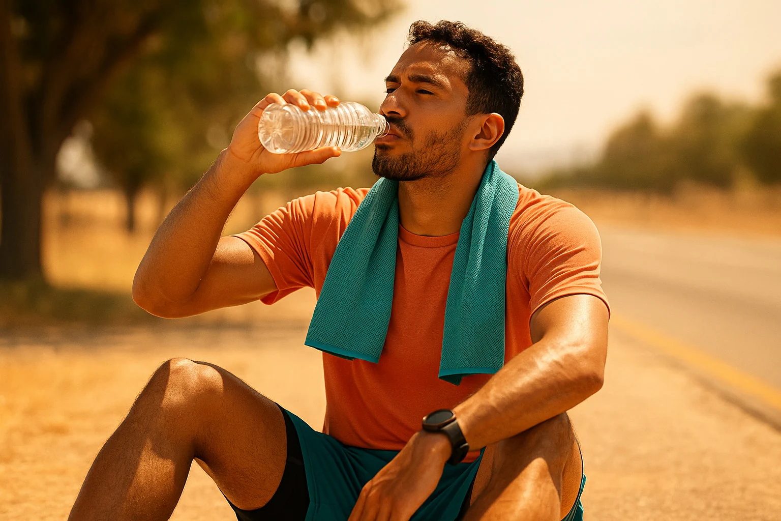 A heat index calculator panel showing the feels‑like temperature, risk categories, and hydration guidance. The heat index calculator supports planning.