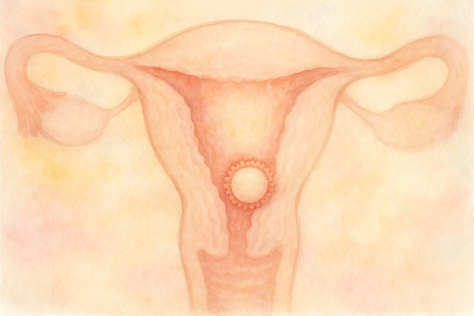 The implantation calculator view highlights the likely implantation window, DPO progression, and symptom context on a clean timeline for quick reference.