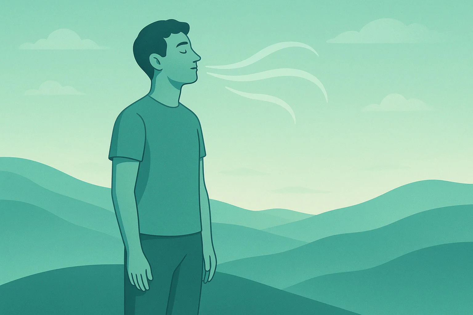 Mindfulness calculator view with quick prompts, a weekly mindful‑minutes total, and a focus‑versus‑relaxation balance card to support a calm, steady habit.