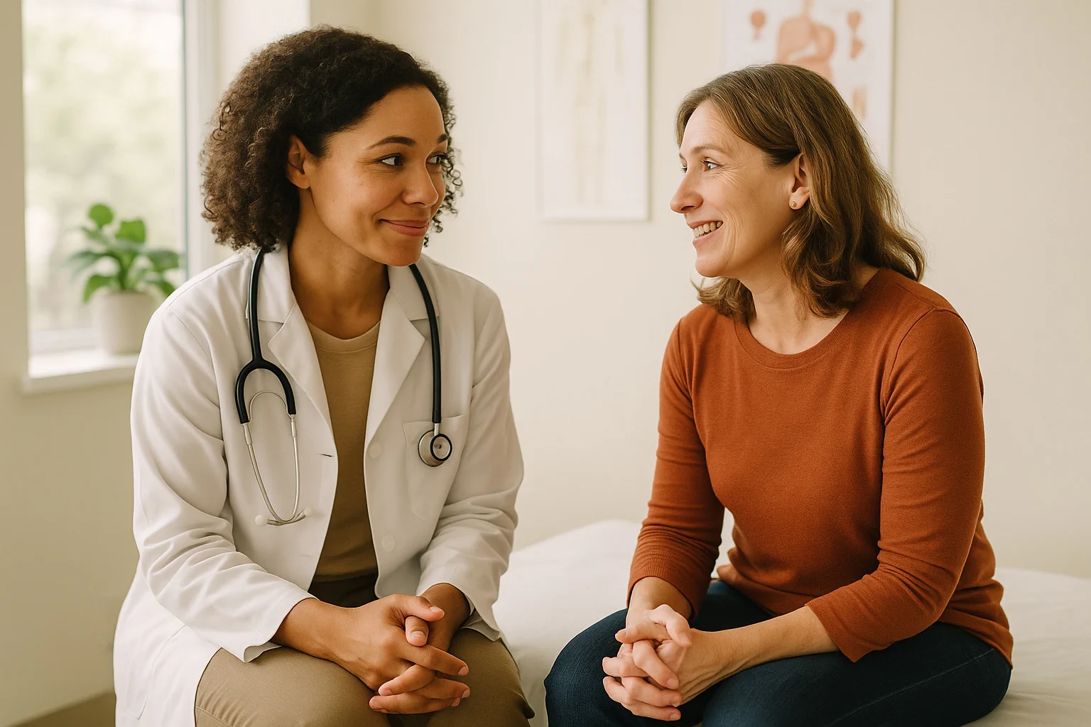 Illustration for an overweight calculator showing BMI bands from underweight to obesity by WHO cutoffs, with inputs for height and weight in metric or US units.