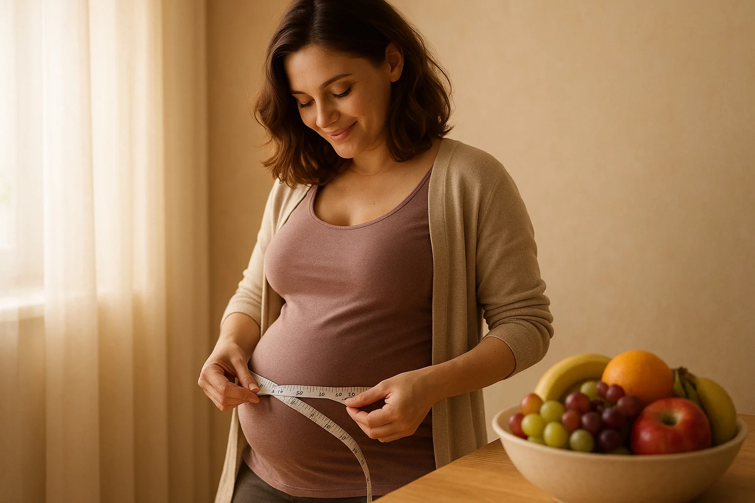 Dashboard from the pregnancy weight gain calculator showing BMI category and trimester targets, with weekly gain guidance and a simple chart to track progress.