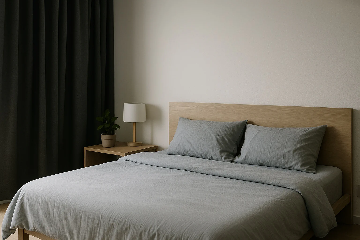 Clean visual for the sleep efficiency calculator comparing time in bed with time asleep. See your efficiency percentage and simple tips for better nightly rest.