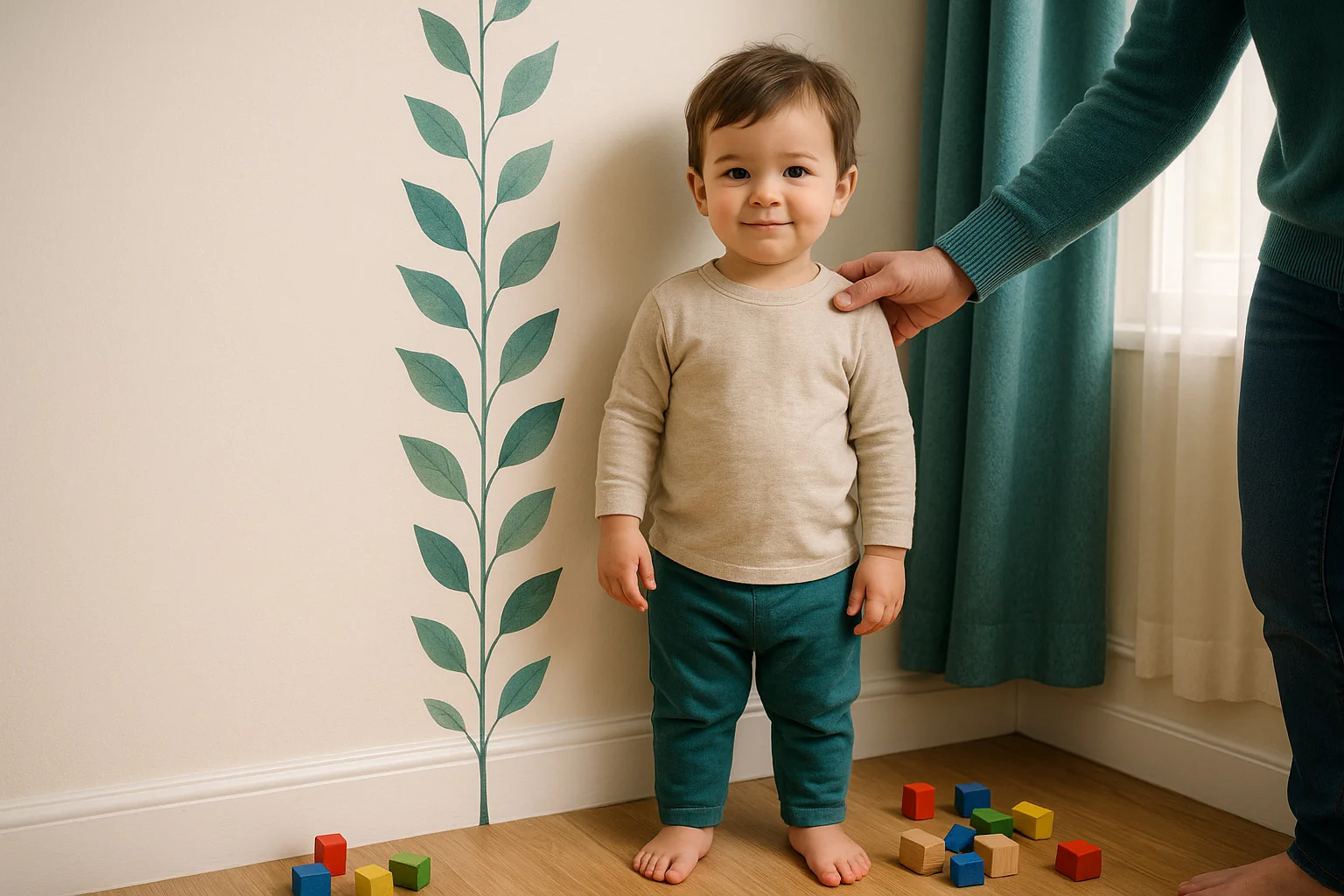 Summary from the toddler growth percentile calculator listing height, weight, and BMI-for-age percentiles, with labels to help parents review growth at a glance