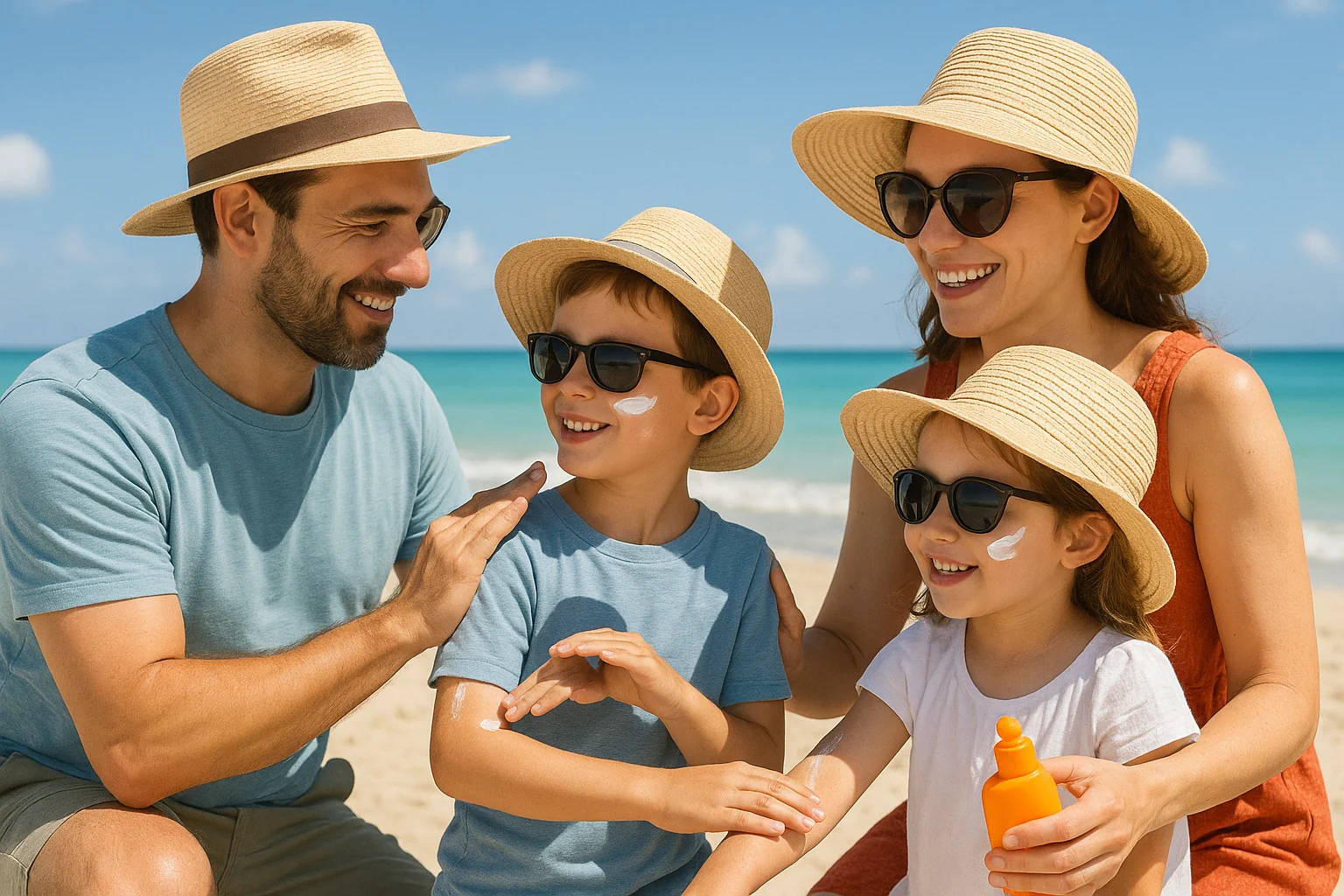 Result view of the UV index calculator with current UV level, estimated safe sun time by skin type, and SPF guidance, with options for clouds and altitude.