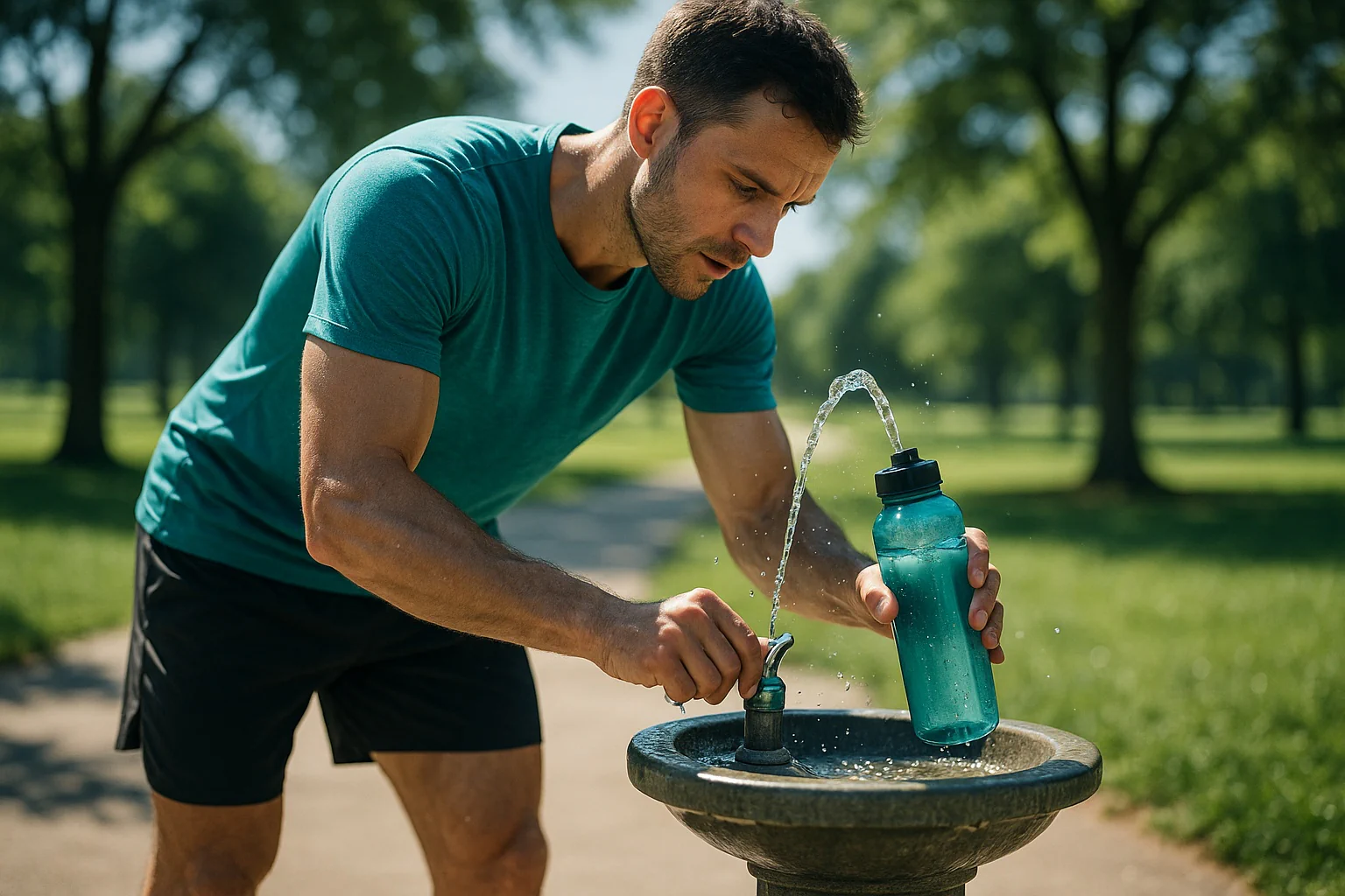 This water intake calculator estimates daily hydration from weight, exercise, and climate, giving a simple target in liters, cups, and ounces you can use.