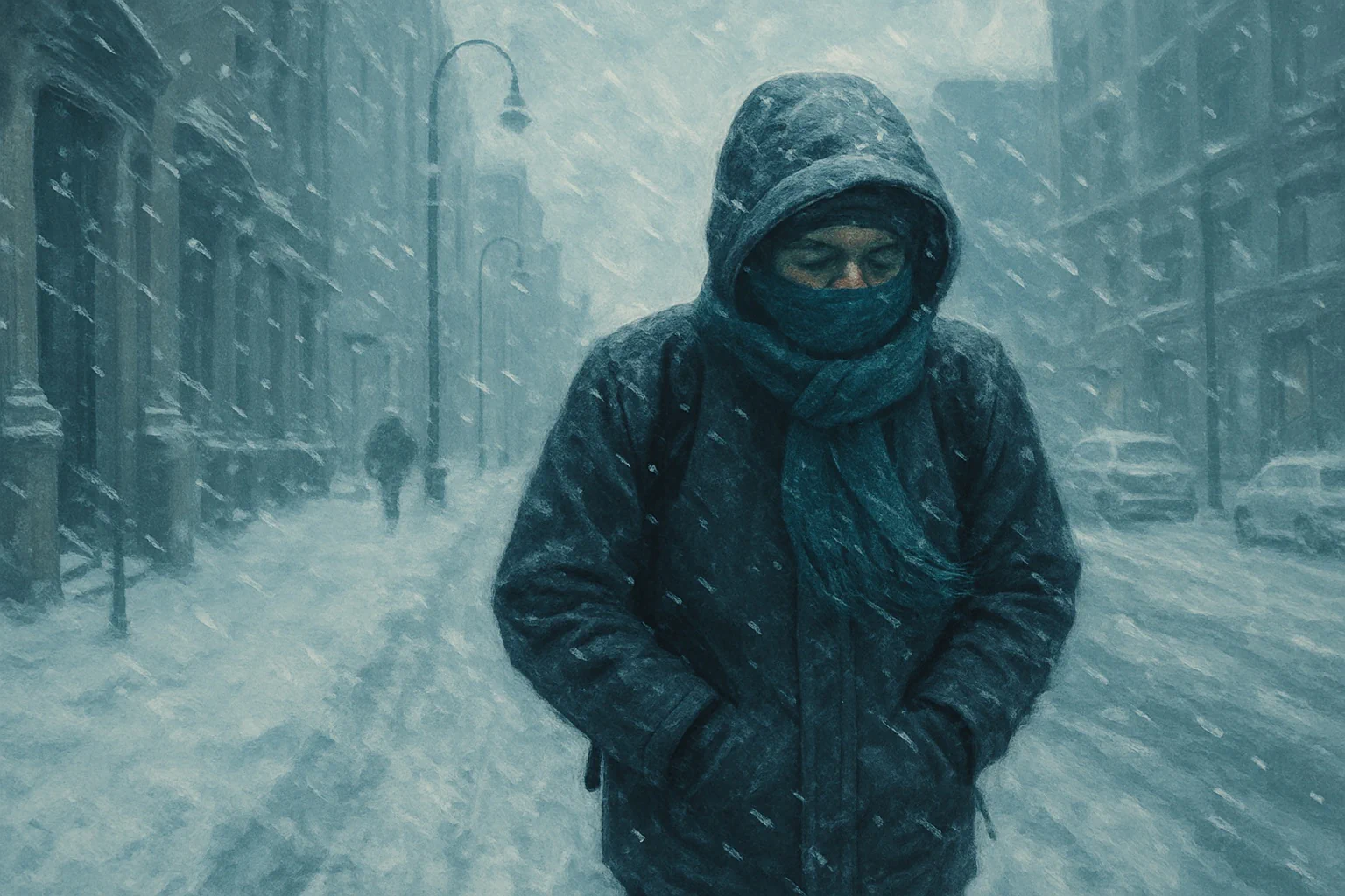 A wind chill calculator showing feels-like temperature, frostbite time, and safety tips in a mobile layout. The wind chill calculator supports safe plans.